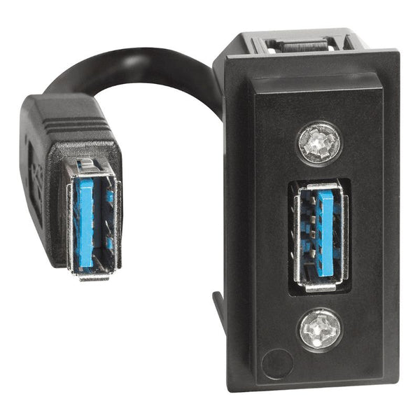 Bticino - LNOW USB ctdoos voorbekabeld samenstelb.app. 1 mod - K4285P-E⚡shock