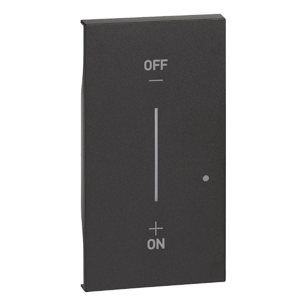 Bticino - LNOW WN - Toets dimmer 2 mod zwarte kleur - KG33M2-E⚡shock