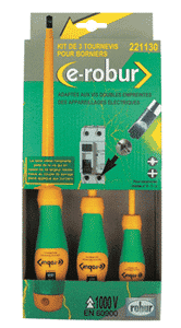 E-ROBUR - Set van 3 schroevendr. ISO 100 - 221130-E⚡shock