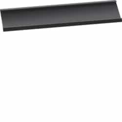 Hager - Bodembevestiging voor flexibele vloergoot, zwart RAL 9005 - FKH9005-E⚡shock