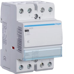 Hager - Contactor geruisloos 4NO x 40A 230V - ESC440S-E⚡shock