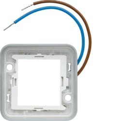 Hager - Verlichtingsring LED cubyko, enkel, blauw 250 V - WNA697-E⚡shock