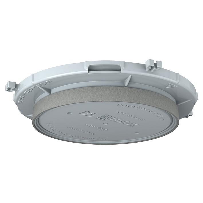 Helia - Inbouwbehuizing, HaloX® 100 frontdeel voor zichtbeton plafonddoorvoer Ø 95 mm - 1281-66-E⚡shock