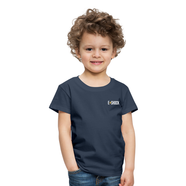 Kinderen Premium T-shirt met website op rug - navy