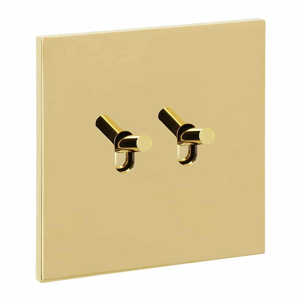 Legrand - ART dubbele wissel 10A - épure Gespiegeld goud - AR67702-E⚡shock