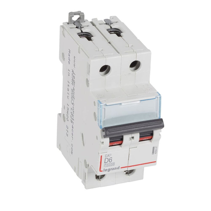 legrand - Autom. DX³ 10000A/16kA 2P D06 230/400V - 2 modules - 409447-E⚡shock