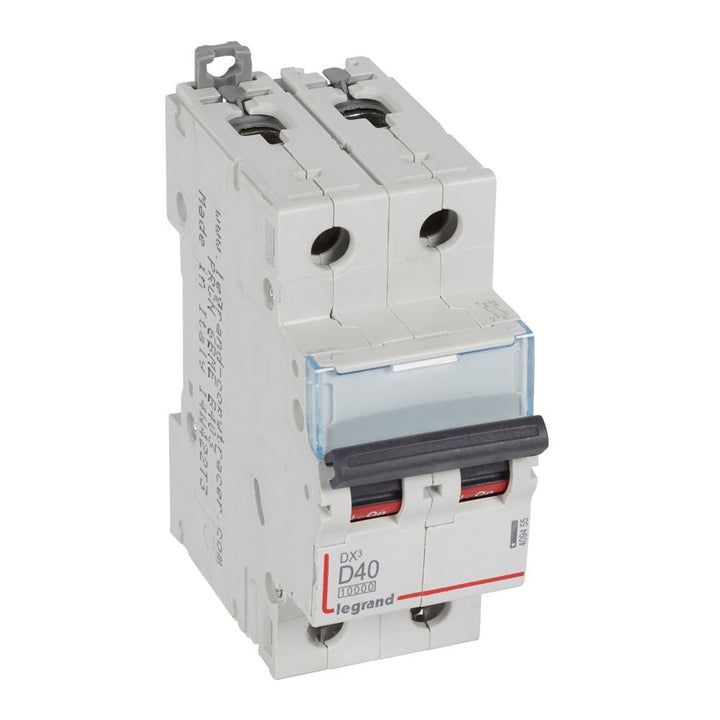 legrand - Autom. DX³ 10000A/16kA 2P D40 230/400V - 2 modules - 409455-E⚡shock