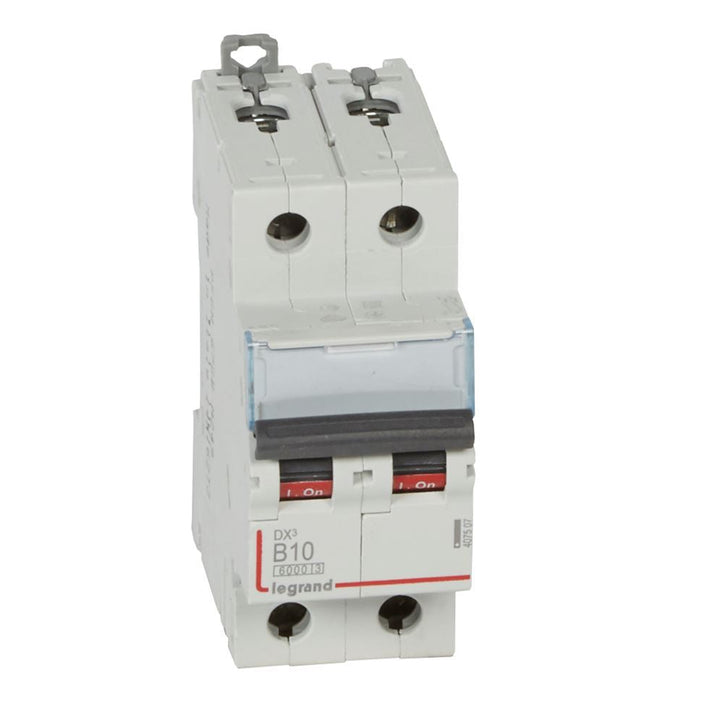 legrand - Autom. DX³ 6000A/10kA 2P B10 230/400V - 2 modules - 407507-E⚡shock