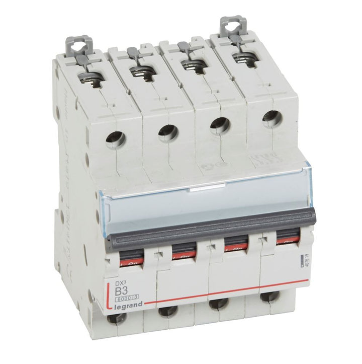 legrand - Autom. DX³ 6000A/10kA 4P B03 400V - 4 modules - 407619-E⚡shock