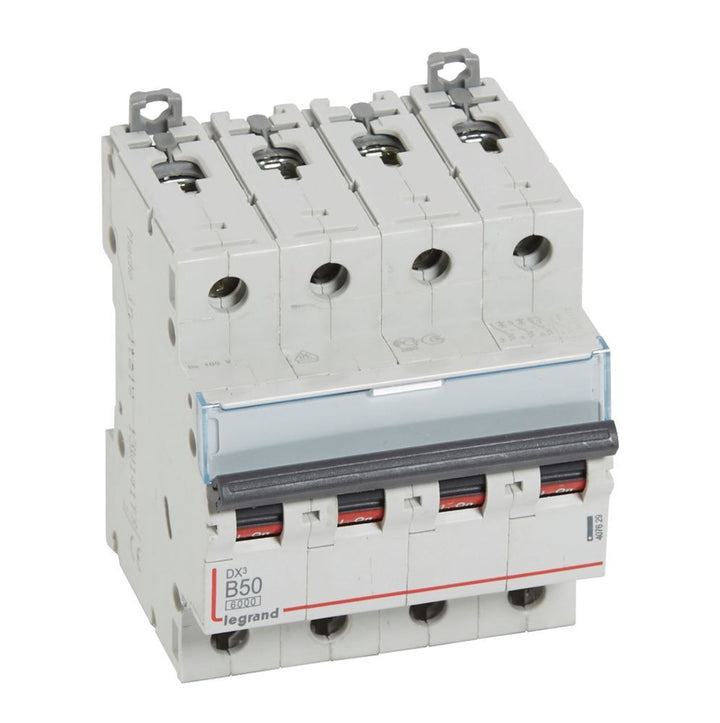 legrand - Autom. DX³ 6000A/10kA 4P B50 400V 4 modules - 407629-E⚡shock