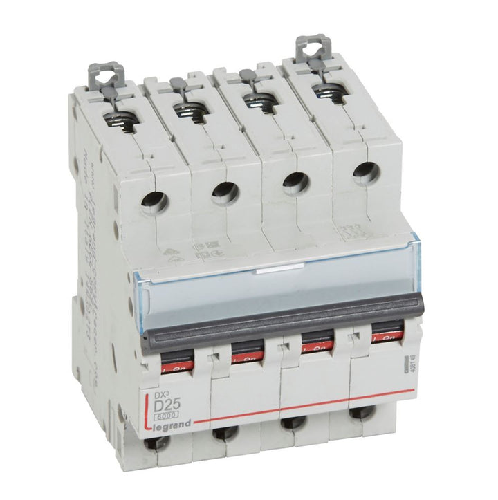 legrand - Autom. DX³ 6000A/10kA 4P D25 400V 4 modules - 408149-E⚡shock