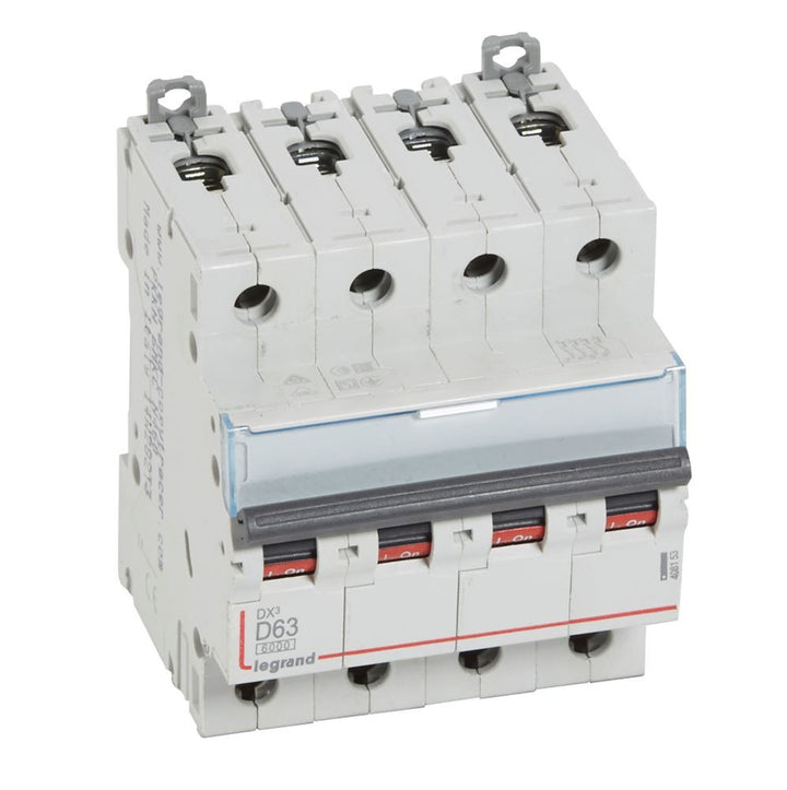 legrand - Autom. DX³ 6000A/10kA 4P D63 400V 4 modules - 408153-E⚡shock