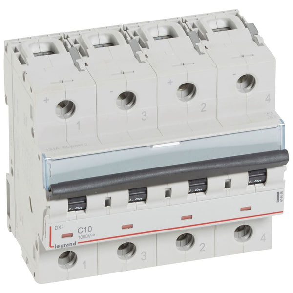 legrand - Automaat 1000Vdc - 10A 2 poles - 4 modules - 414446-E⚡shock