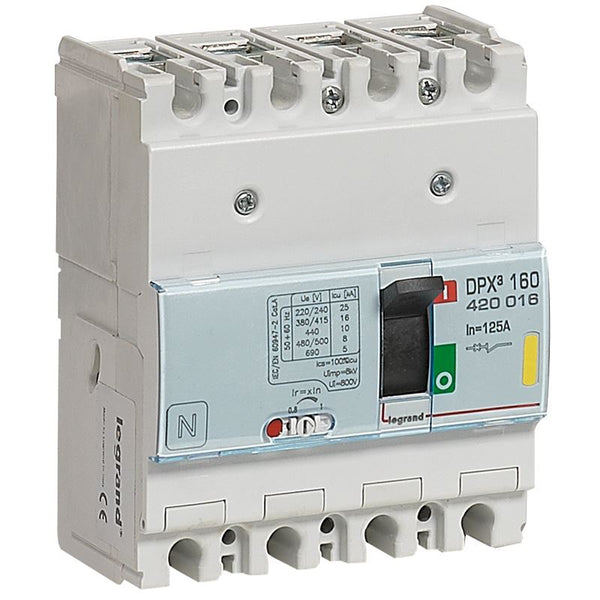 legrand - DPX³160 auto mt 4P 125A 16kA - 400V - 420016-E⚡shock