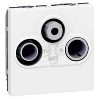 Legrand - Mosaic ctdoos TV/FM/SAT 2 mod. Wit - 078786-E⚡shock