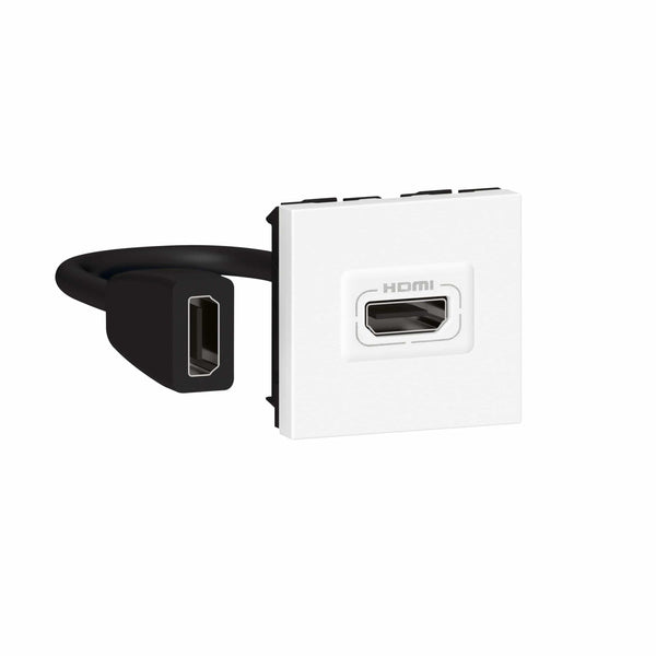 Legrand - Mosaic HDMI voorgemont. ctdoos 2 mod wit - 078979L-E⚡shock