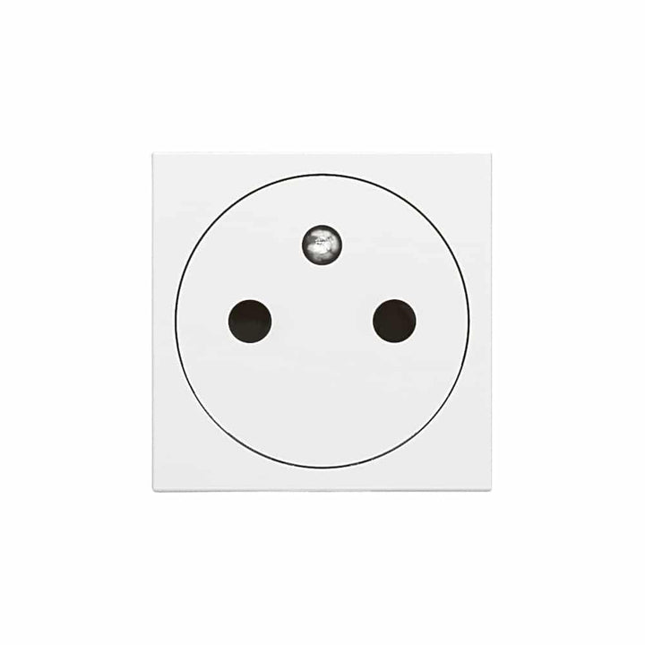 Legrand - Mosaic Stopcontact 2P+A vlak 2 mod wit - 077111L-E⚡shock