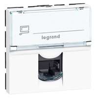 Legrand - RJ45 cat 6A STP 2 mod wit LCS² Mosaic witte kleur - 076576-E⚡shock