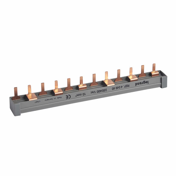 Legrand - Verbindingsrail met tanden 2p 12 modules - 10mm² - 404940-E⚡shock