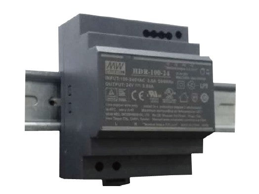 Mean Well - Driver 24V 100W DIN rail - HDR-100-24-E⚡shock