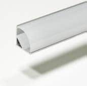 PROLUMIA - ECO-line, Aluminium hoekprofiel Rond 2m Opbouw, 16mm - 46291160-E⚡shock