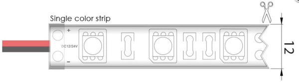 PROLUMIA - LED strip GOLD IP68, 24Vdc 60LED/m; 14,4W/m; 1010Lm/m; 4000K - 46204113-E⚡shock