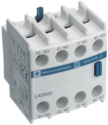 SCHNEIDER - HULPCONTACTBLOK FRONTAAL 2 NO+ 2 NC VOOR CONTACTOREN TESYS - LADN22-E⚡shock