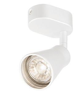 SLV LIGHTING - AVO CW Single, indoor wand- en plafondopbouwlamp, QPAR51, wit, max. 50W - 1000887-E⚡shock