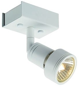 SLV LIGHTING - Puri 1, wand/plafondlamp, GU10 50W 230V, wit - 147361-E⚡shock