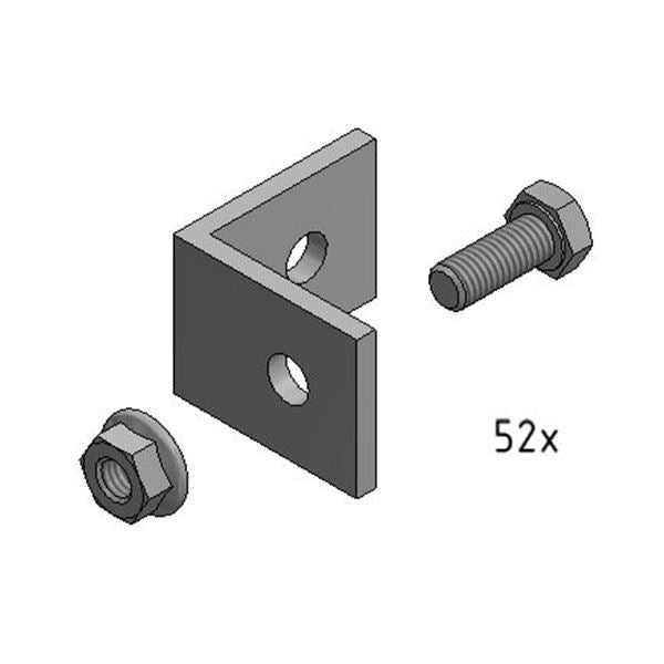 VAN DER VALK - Landscape box - losse hoekstukjes met bout en moer,- 13x4=52 sets per doos - 759020-E⚡shock