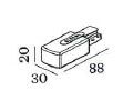 Wever & Ducré - 1-Fase Track Voeding Links Wit - 90014018-E⚡shock