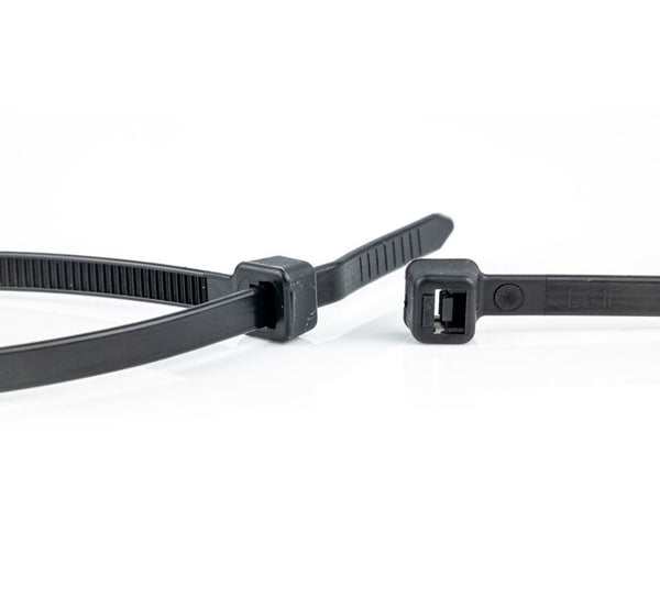WKK - Kunststof kabelbinders - Voor universeel gebruik - Zwart (UV bestendig) - 200x3,6mm - 110124071-E⚡shock