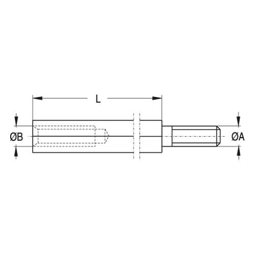 vynckier - OPHOOGSTUT 60MM M4 - 890805-E⚡shock