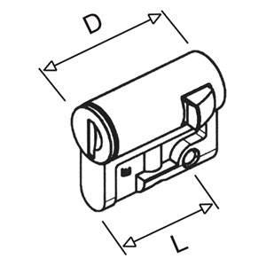 vynckier - SLOT PROFIELHALFCILINDER 455-ESLEUTEL - 832465-E⚡shock